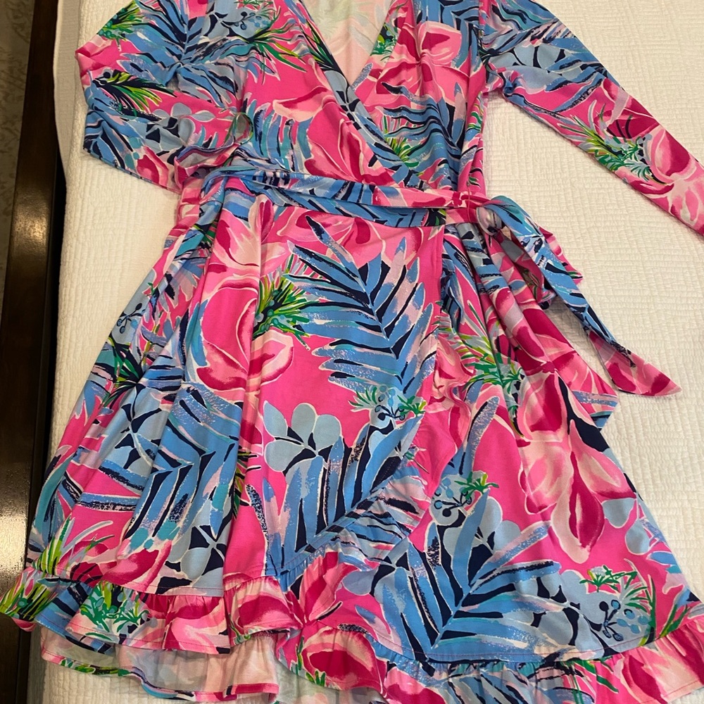 Floral Pink and Blue Lilly Pulitzer